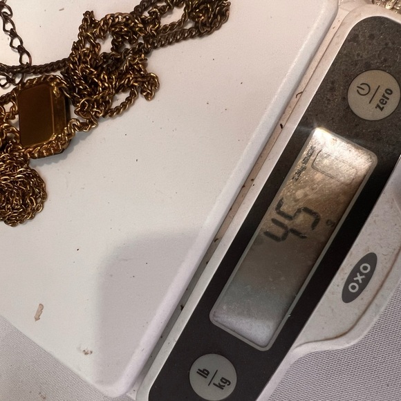 Vintage statement gold and black necklace and earrings set - Picture 9 of 13